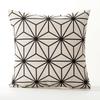 England Geometric Black Cushion Geometry Stripe Pillow Covers Decorative Home Decor Pillowcase