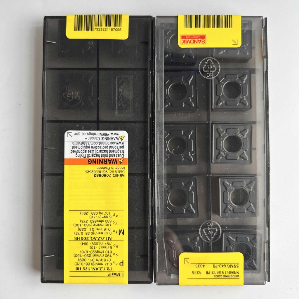 Original Sandvik / SNMG190612-PR 4335  / CNC Lathe Carbide Blade 10 Pcs