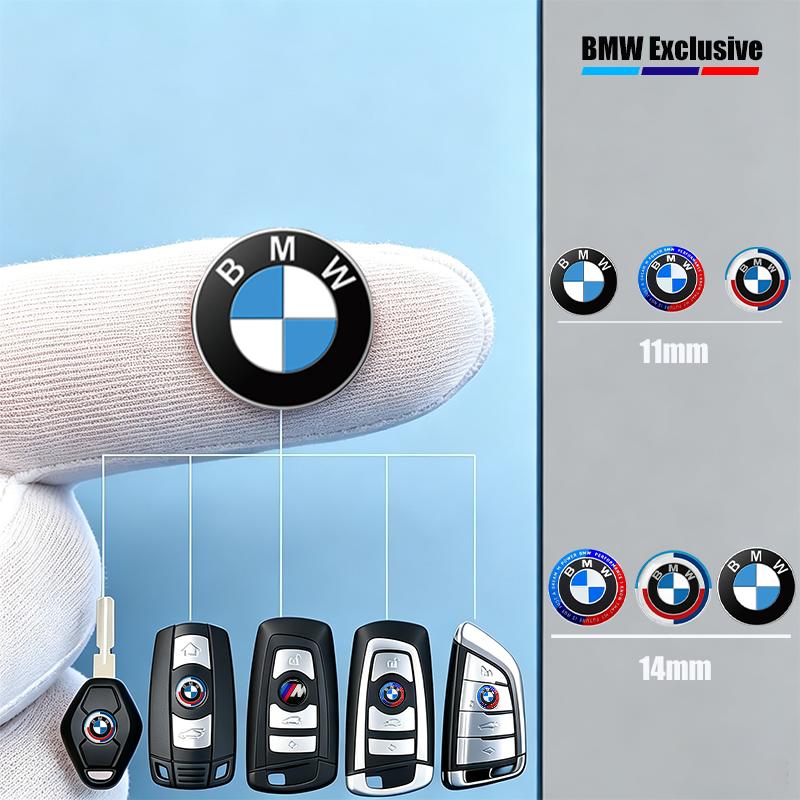 CTCE1 11/14MM 3D Badges Car Key Shell Stickers Remote Control Logo Decal For BMW Performance M1 M2 F32 F30 F20 E90 F30 F87 E46 E60 E87