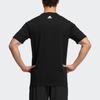 adidas Fi 3-Bar Tee Logo Повседневная спортивная футболка с круглым вырезом и коротким рукавом Мужские топы Черный H39354