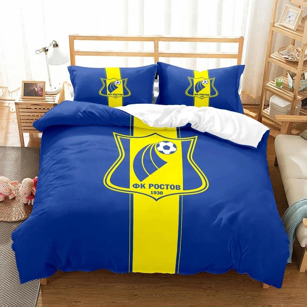 Russian Soccer Premier Bedding Set Twin Queen Size Duvet Cover Pillowcase for Boys Girls Kids Adult Home Textile