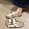 Fashion Litfun Fashion Women's Sandals With Adjustable Buckle Platform Outdoors Women's Slids Designed Leisure Women's Summer Slippers