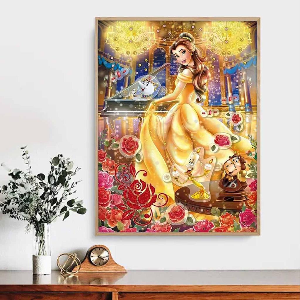 5D Diy Diamond Painting Beautiful Princess Full Drill Rhinestones Mosaic Embroidery Handmade Products Home Decor Gift