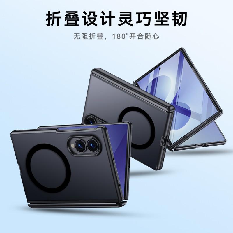 Galaxy Z Fold8 Case With Magnetic Ring TPU Soft Touch Cover Full Protection Hinge Guard Foldable Phone