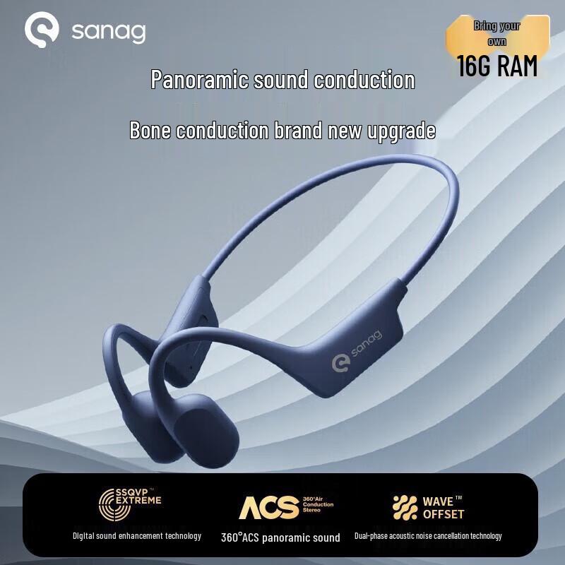 SANAG A30SPro Спортивная гарнитура с открытым ухом и костной проводимостью