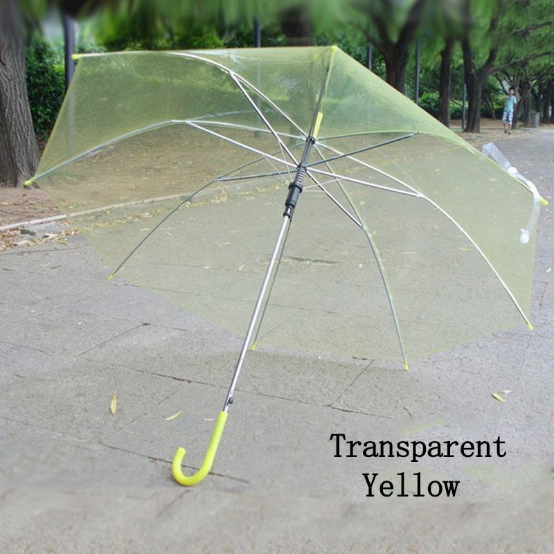 Мода Прозрачный Прозрачный Дождевой Зонт Зонтик ПВХ Купол Свадебный Сувенир