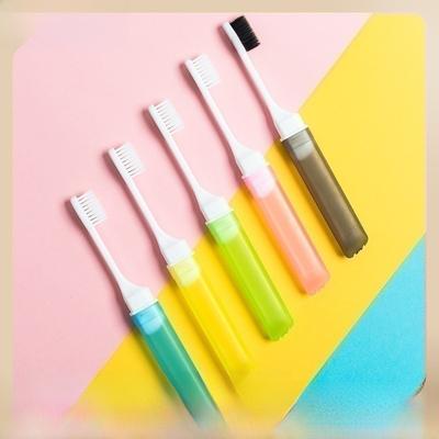 Складная зубная щетка Baixiu Portable Travel - Мини-мягкая щетина, многоразовая