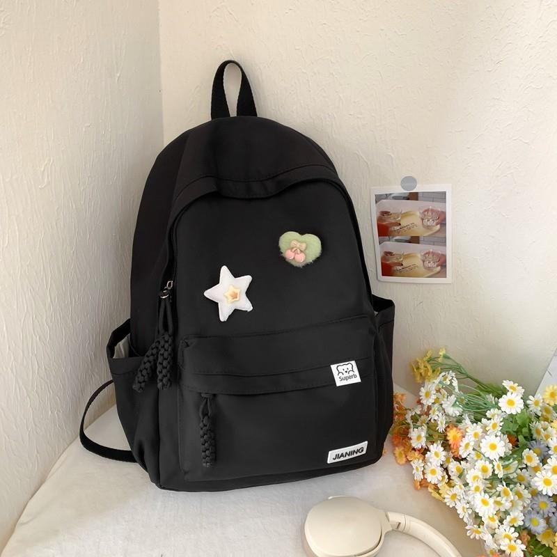 JK Schoolbag Good-looking Simple Junior High School Girls Fresh College Student Niche Design Sense Spring Outing Travel Backpack