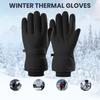 Зимние термоперчатки для женщин и мужчин, теплые ветрозащитные перчатки для активного отдыха с сенсорными пальцами для холода
