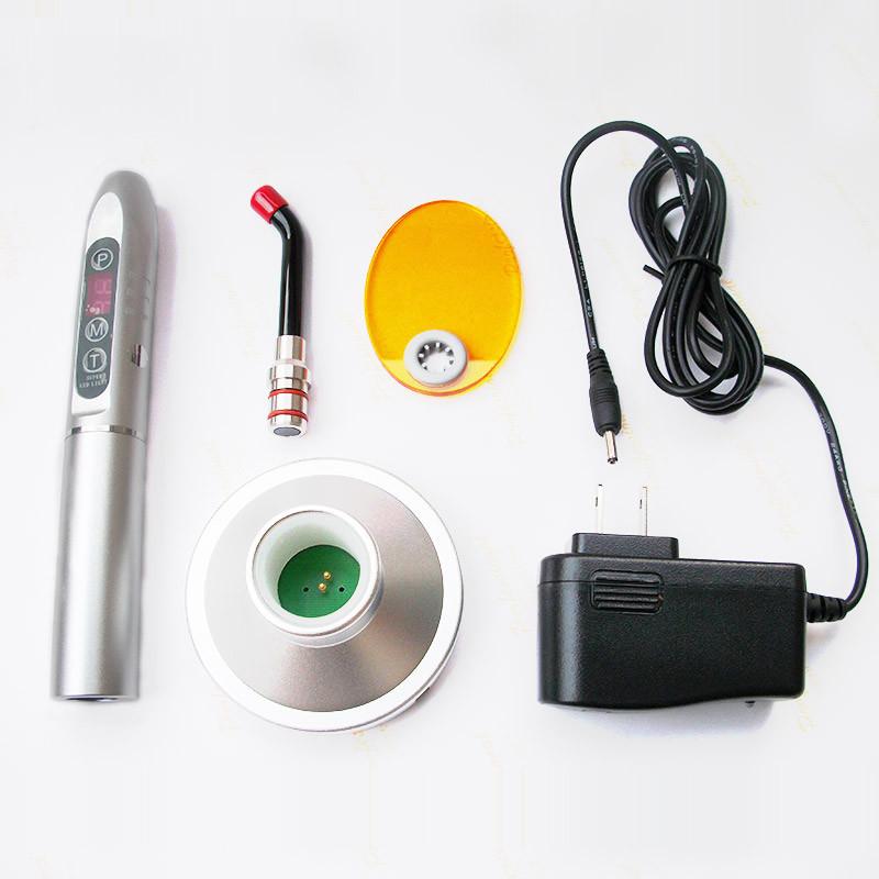 Niceden Стоматологическая полимеризационная лампа 1500 мВт/см2, алюминиевая, цветная, беспроводная, для отбеливания зубов, смола, затвердевающая лампа, стоматологические инструменты