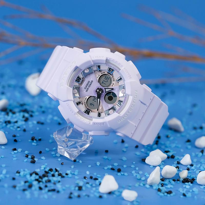Casio Женские часы BABY-G Фиолетовые BA-130WP-6APR BA-130WP-6APR