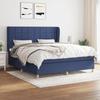 3128539 vidaXL Divan Bed with Mattress Blue 160x200 Cm Fabric