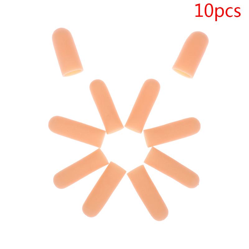 10pcs/set Silicone Gel Tube Hand Bandage – Finger and Thumb Protector for Pain Relief