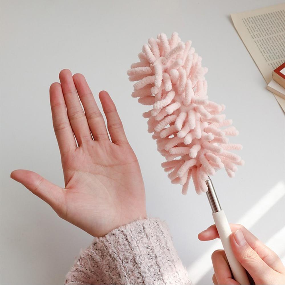 1 шт. Бытовая перьевая метелка для пыли, выдвижная щетка для удаления пыли, щетка для очистки, подметание, адсорбция пыли