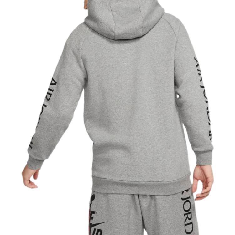 Air Jordan graphic logo hooded jacket 'Grey' Men's DH9507-091