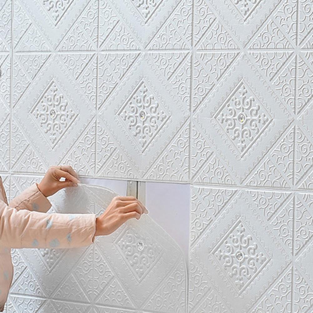 3D настенные панели настенные наклейки потолочные самоклеящиеся мягкие пенопластовые панели обои гостиная фон стены домашний декор