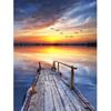 5D DIY Diamond Painting Sunset Mosaic Art Seaside Diamond Embroidery Landscape Picture of Rhinestones Handmade Gift