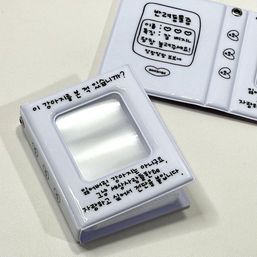 32 Pockets Photo Album Hollow Name Card Book Mini Photocard Holder  For 3 Inch Photos