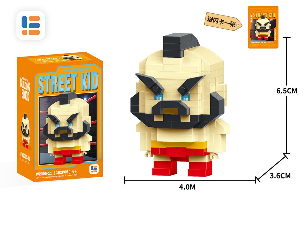 Anime Lega Street Fighter Fighting Game Action Building Blocks KenMasters Hoshi Ryu ABS Building Blocks Birthday Gift For Boys