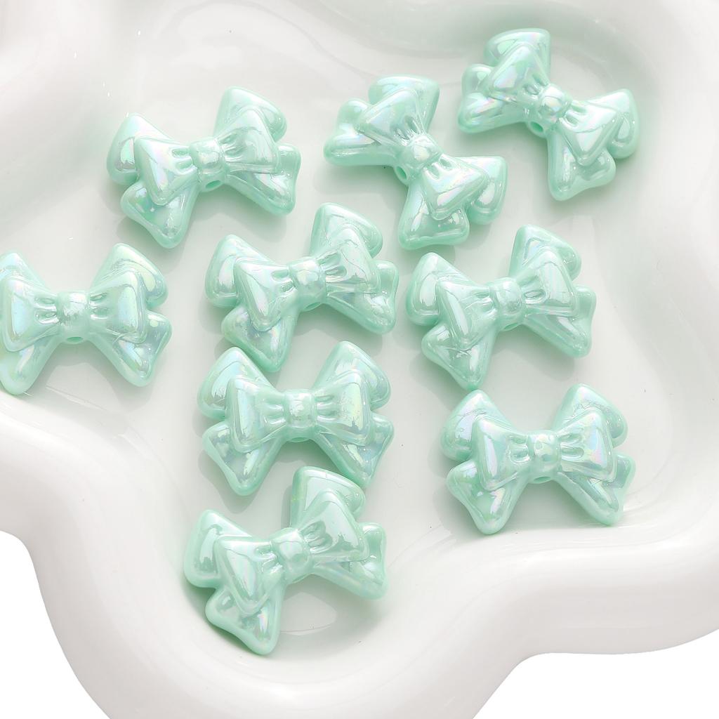 2/10 шт. акриловые бусины-бантики цвета AB, разбросанные бусины для самостоятельного изготовления браслетов, ожерелий и ювелирных изделий