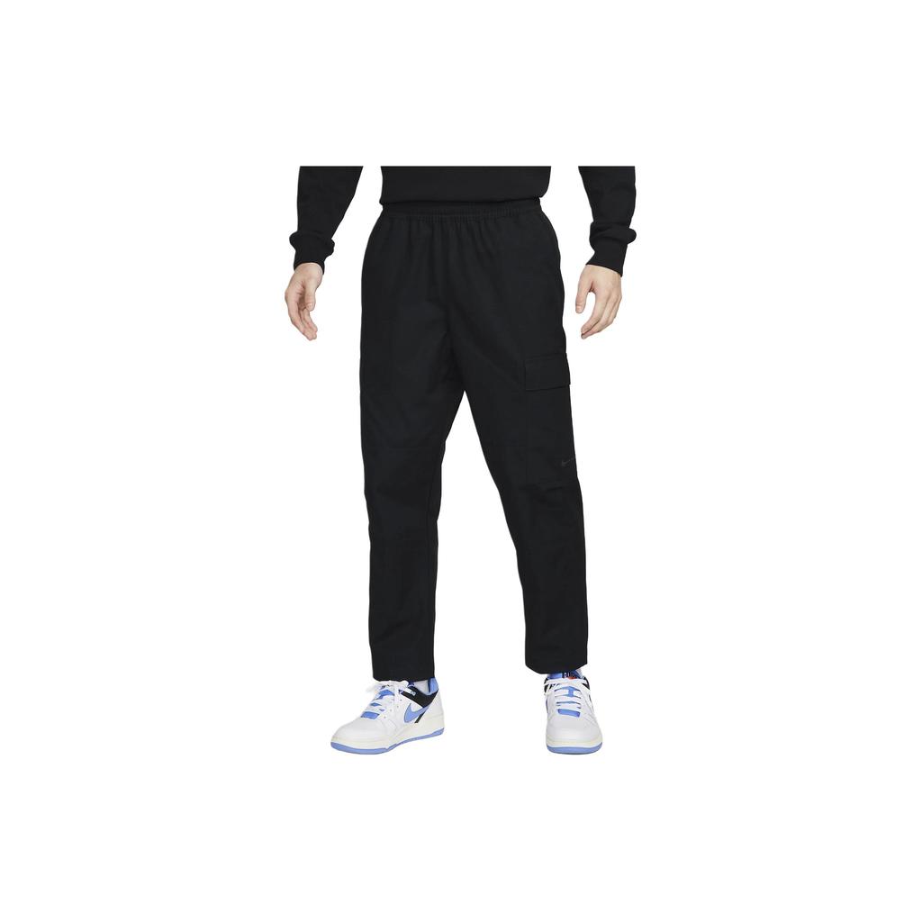 Nike Однотонные повседневные брюки-карго с эластичной резинкой на талии, мужские низы, черные FZ4731-010