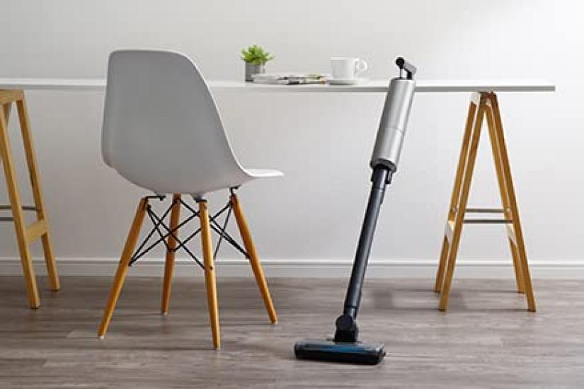 Twin Bird Cordless Stick Vacuum Paper Pack Type Handy Power Metallic Grey Cleaner, Cleaner, Lightweight, Rechargeable, Self-Handling, Brush,