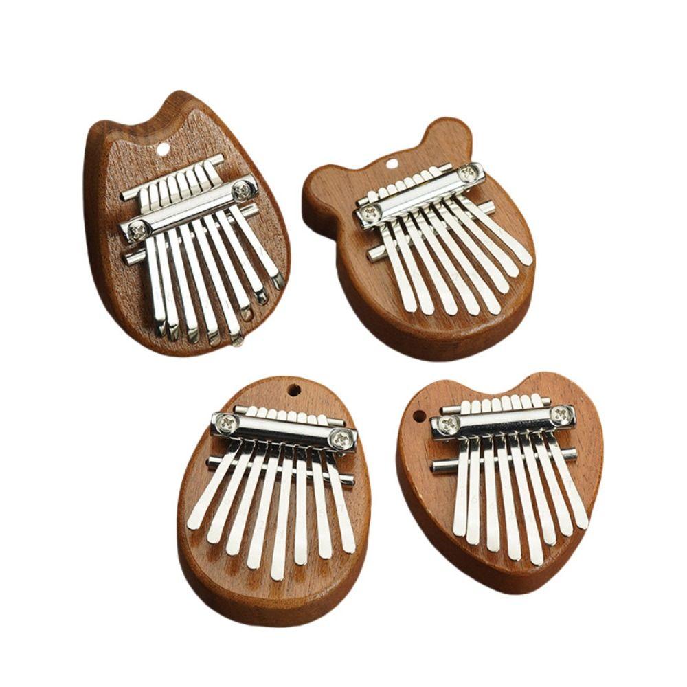 Easy-to-Learn 8 Keys Kalimba Marimba Thumb Piano Necklace Finger Piano Beginners
