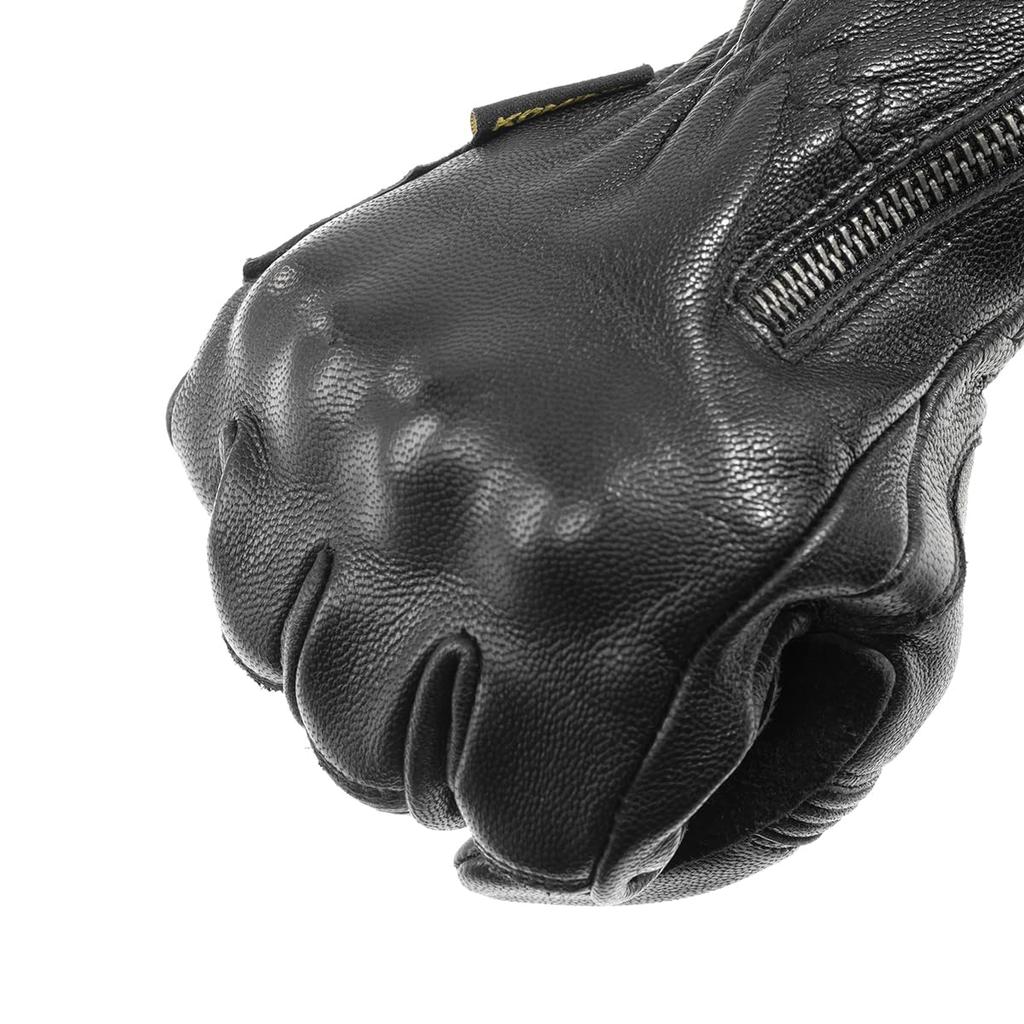 KOMINE Leather Gloves for Motorcycles Black XL GK-263
