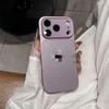 Блестящий однотонный чехол для телефона iPhone 16/15/17 Pro Max - Ударопрочный, Жесткий корпус, Дизайн с большим окном