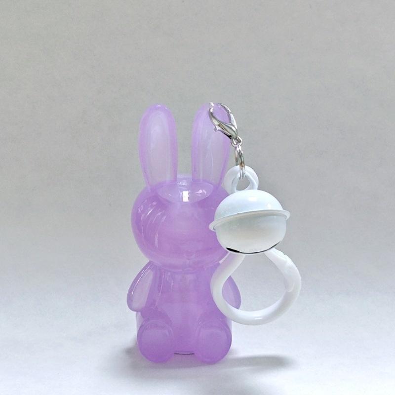 3.5/5ml Cute Bunny Shape Lip Gloss Tube Keychain Rabbit Lip Glaze Empty Container Cosmetic Package Material with Key Chain