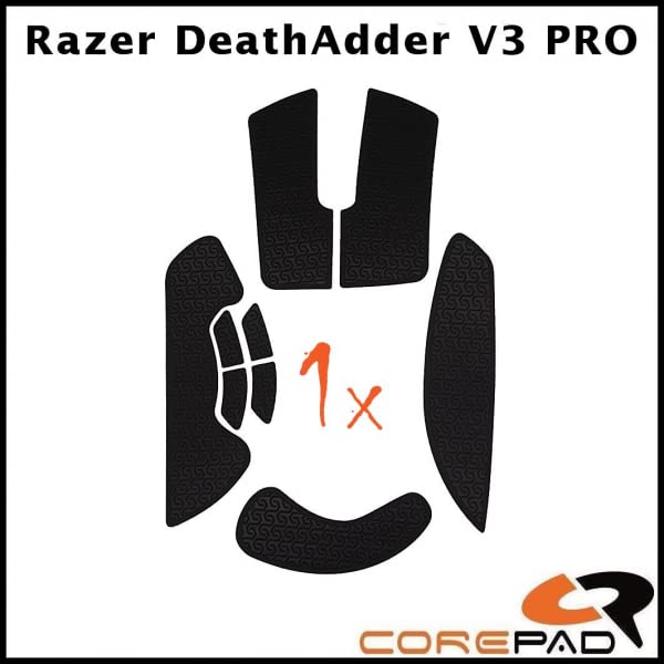 Corepad Soft Grips Grip for Razer DeathAdder V3 Pro 1set [] (Black)