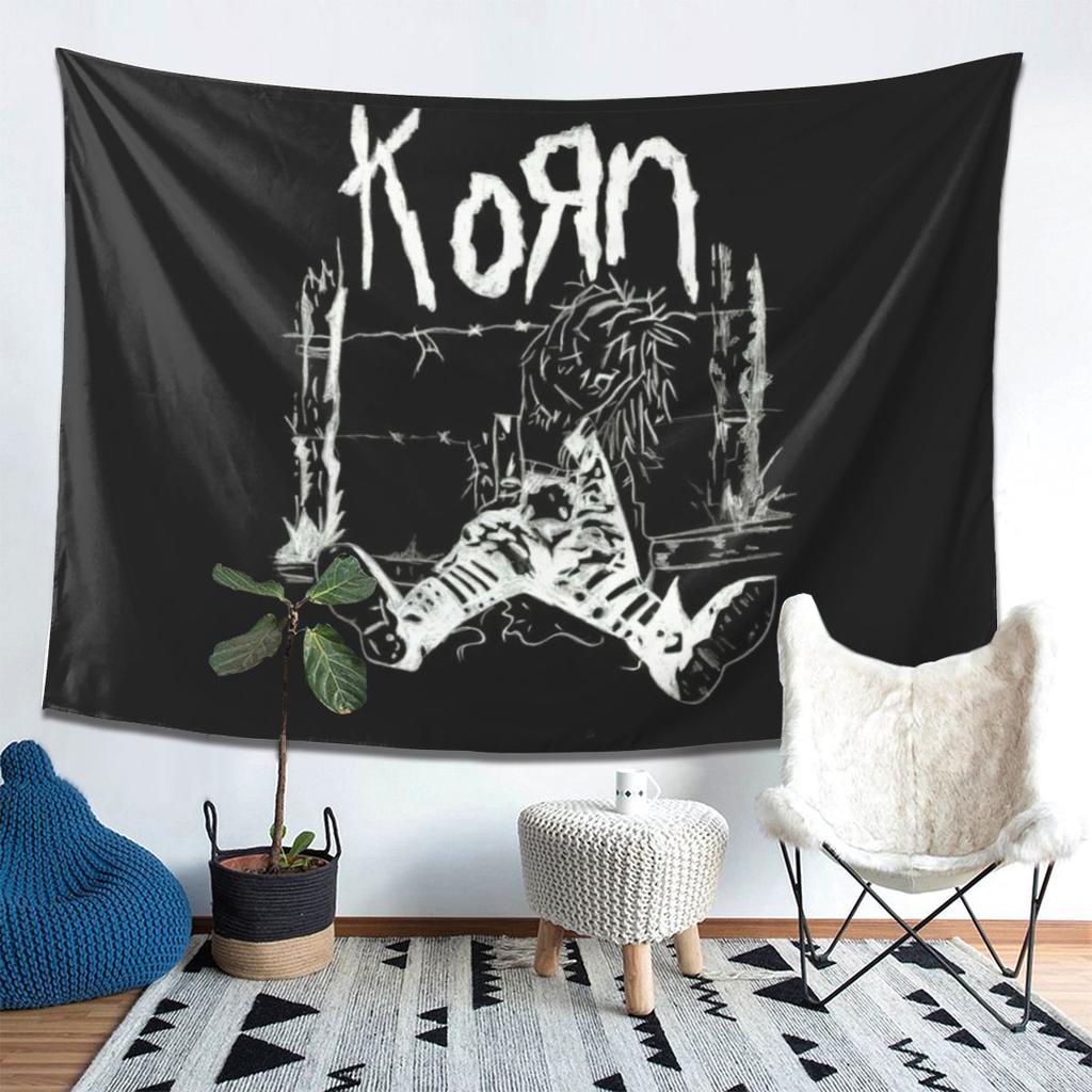 Гобелен Korn Rock Music Настенный Декор для Дома Эстетичный Гобелен для Комнаты в Общежитии