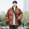 Winter Stand-up Collar Bread Clothes Men Wear Loose Cotton-padded Clothes On Both Sides Student Couple Clothes Casual Simple Cotton-padded Jacket