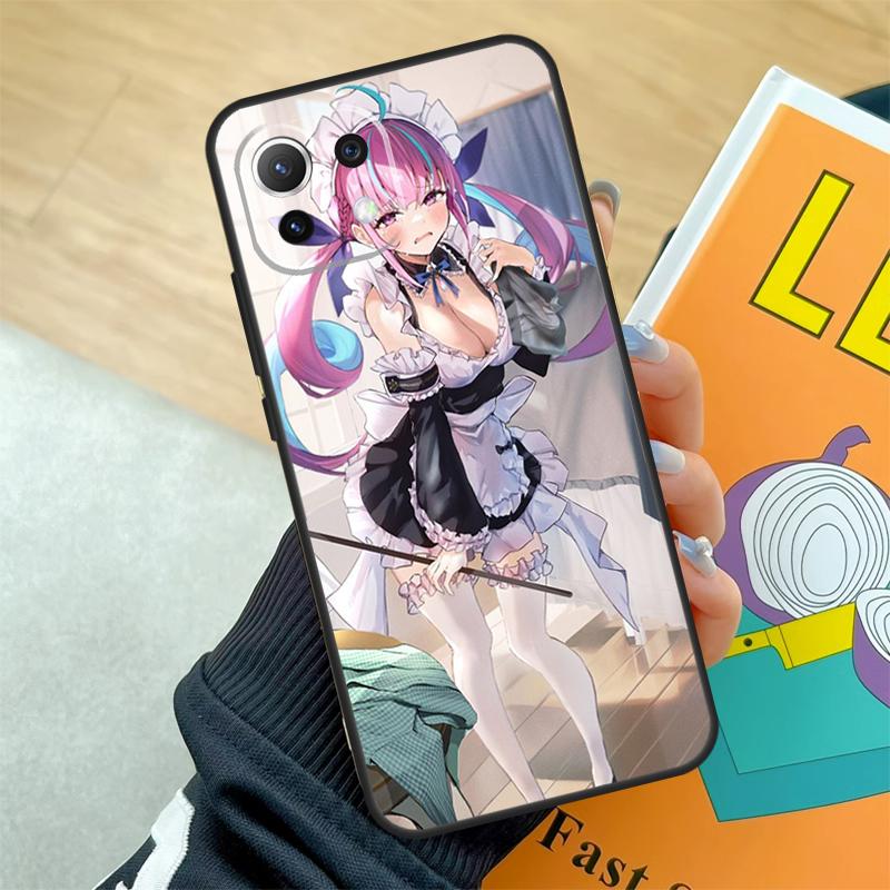 Чехол Minato Aqua Hololive для Xiaomi 15 Ultra 13 14 Pro 11T 12T 13T 14T POCO F5 F6 F7 Pro X3 X5 X6 X7 Pro