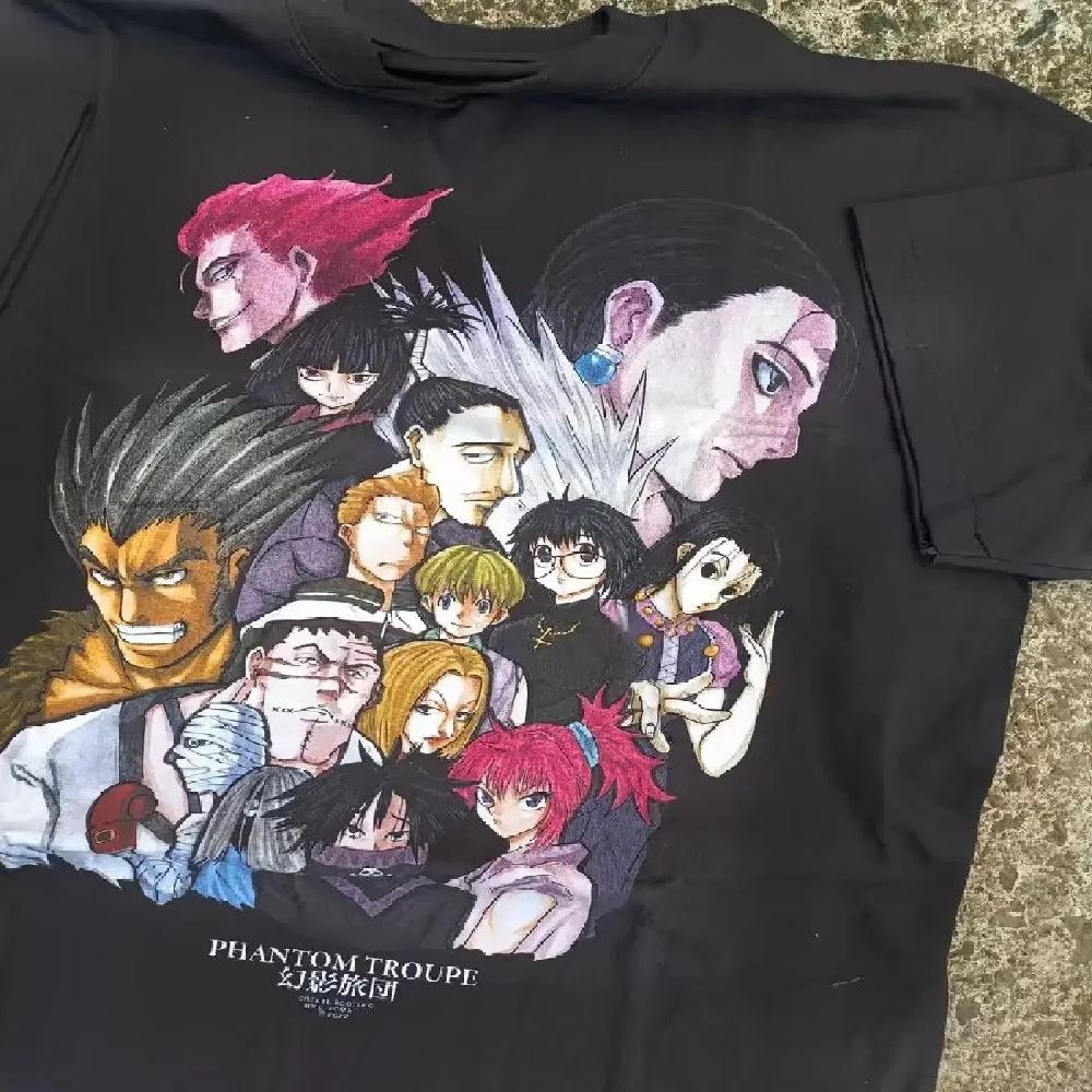 Аниме Hunter X Hunter Киллуа Зольдик Футболка Женская Повседневная Мода Харадзюку Короткий Рукав Круглый Вырез Оверсайз Унисекс Футболка5