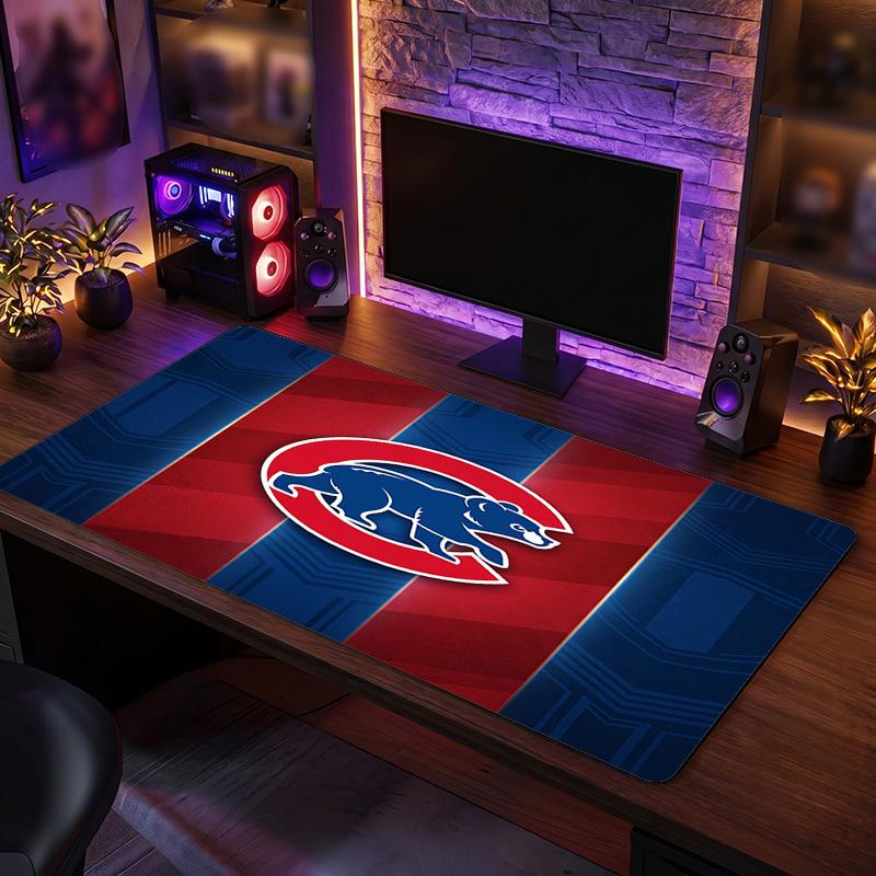 Коврик для мыши с узором Chicago Cubs Анти?Нескользящий резиновый коврик для стола для игр, работы, украшение рабочего стола