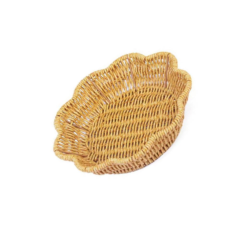 Поли плетеная корзина для хлеба имитация плетеного подноса для фруктов плетеные вручную корзины для цветов еда овощи для кухни и ресторана