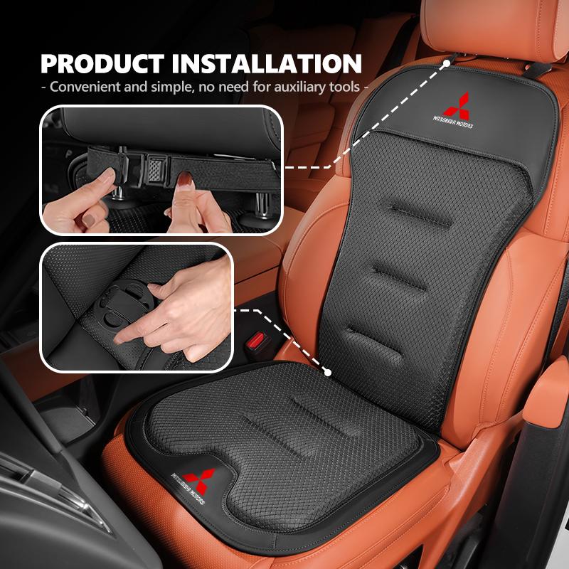 sdbf9 For Mitsubishi Car Seat Cover Ice Silk Seat Waist Cushion Covers Auto Seats Protection Pad Outlander Lancer Cross Colt Xpander