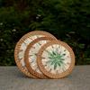 Woven Texture Teapot Mats Handwoven Tea Cup Mats Creative Shell Mats  Desktop Use