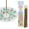 Watercolor Porcelain Incense Holder + Indian Patchouli Incense