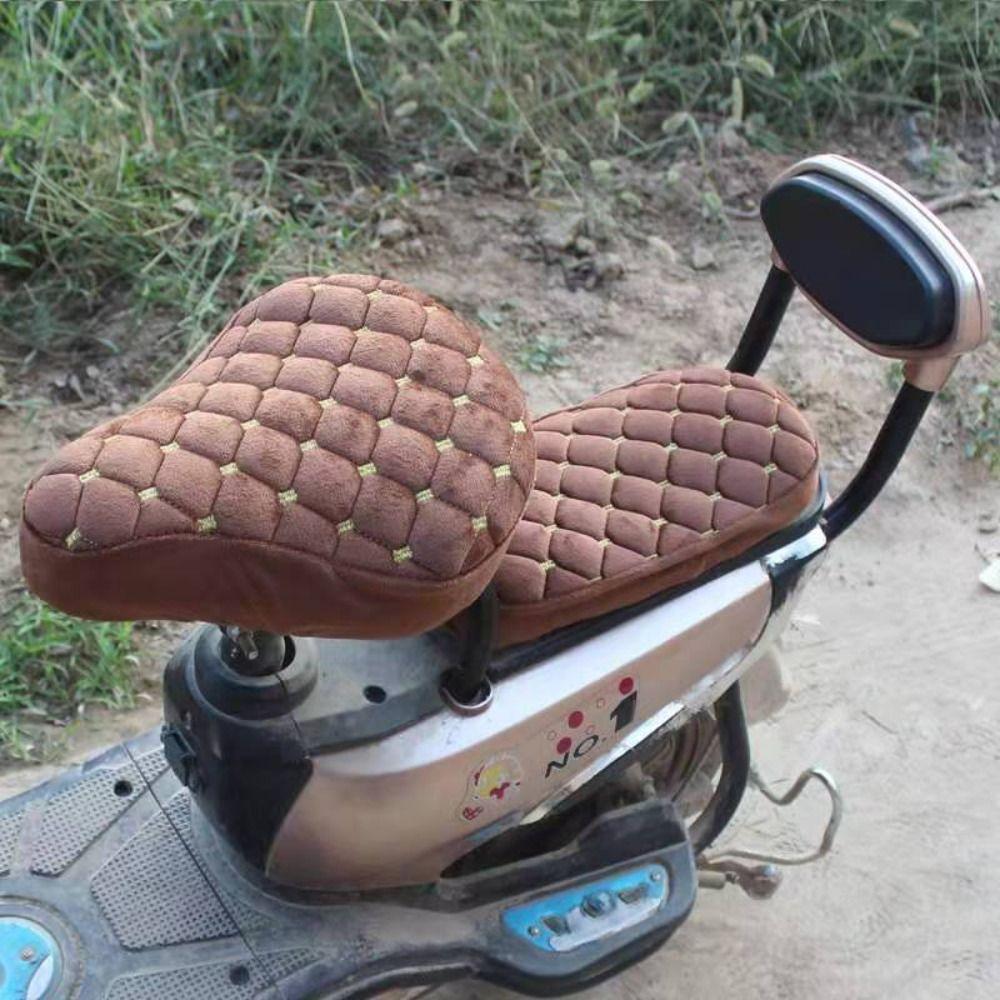 Розовый/Черный Чехол для сиденья электровелосипеда Утолщенный Универсальный чехол для сиденья велосипеда Чехлы для сиденья электровелосипеда Теплый