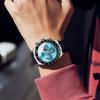 OLEVS Fashion Japanese Quartz Silicone Strap Date Stylish Sports Watch for Blue Men's Watch, Stylish, Easy-to-Read, Popular, Brand, Movement,