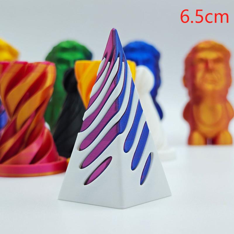 1 шт. Детская 3D-печатная игрушка-непоседа в виде спирального конуса, Невозможная пирамида, Сквозная скульптура, Антистресс, Снятие тревоги, Игрушка для взрослых