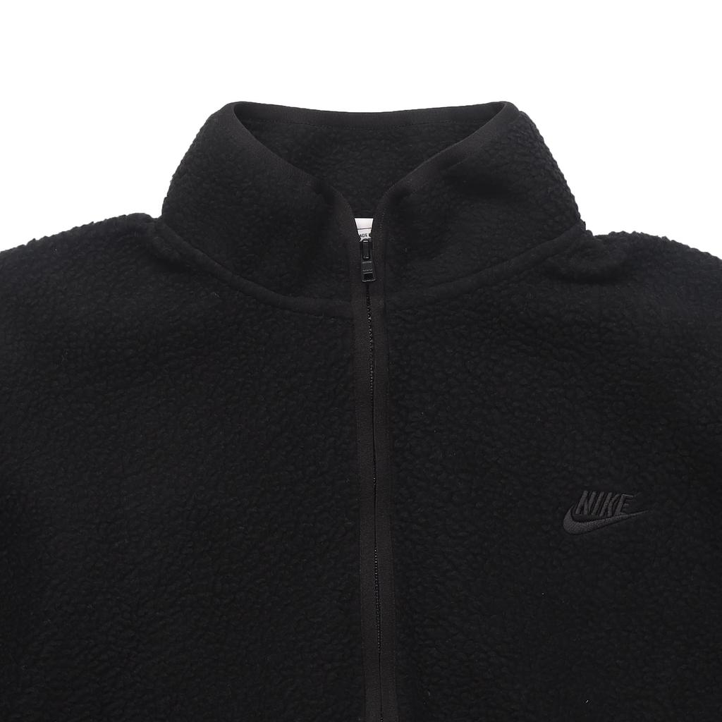 Nike Мужское пальто Club с бархатистой текстурой, черное FB8387-010