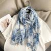 36 Designs Floral Print Voile Tassel Viscose Shawl Scarf Soft Thin Wrap Pashmina Headband Bufandas Muslim Hijab Sjaal 180*90Cm
