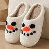 Order One Size Up Winter Cartoon Slippers for Women Cute Warm Cozy Home Shoes Indoor Shoes