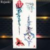 1PC Watercolor Rose Temporary Tatoo Chain Fake Jewelry Bracelet Flash Tatoo For Women Body Art Tatoo