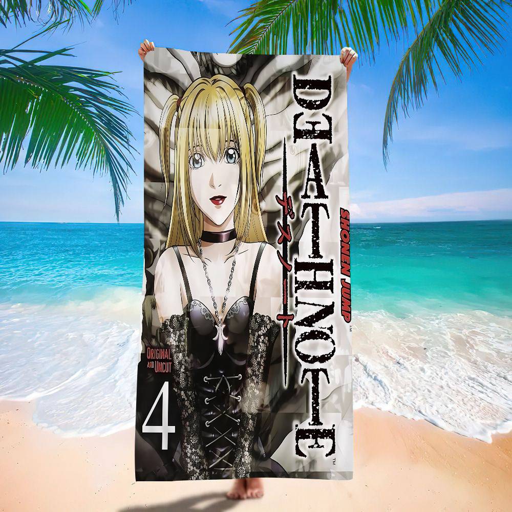 Death Note MISA MISA Anime Microfiber Beach Towel Absorbent Quick Dry Soft Yoga Swimming Resort Mountain Climbing Towel