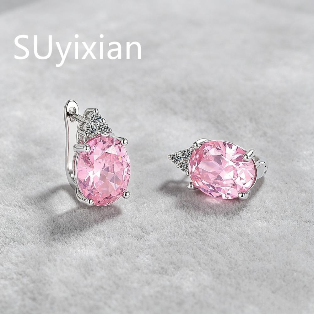 Серьги из стерлингового серебра 925 пробы, легкая роскошь, модные, разноцветные, в форме яйца, с цирконами, подарок на день рождения, годовщину