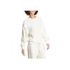 Adidas Casual Crew Neck Sport Long Sleeve Pullover Sweatshirt Women Tops White IW1132
